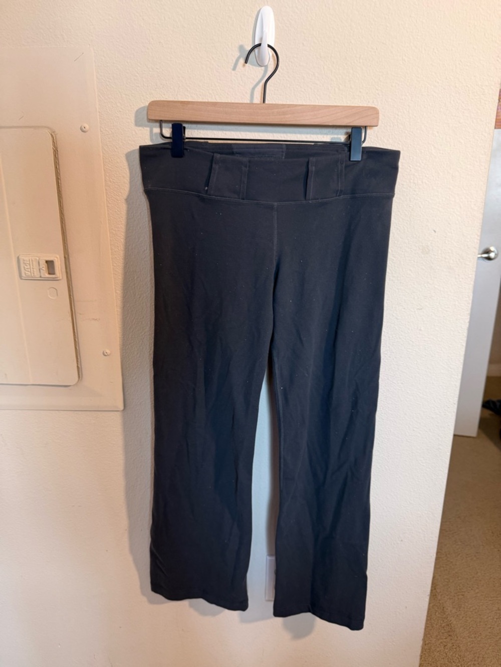 lululemon athletica Black Wide-Leg Leggings